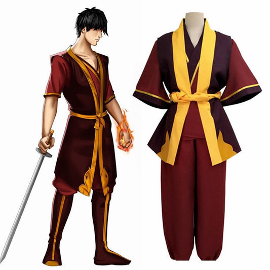 The Last Airbender Cosplay Azula Zuko Cosplay Fantasia Coatume Disguise For Men Women Adult Halloween Carnival Roleplay Suit