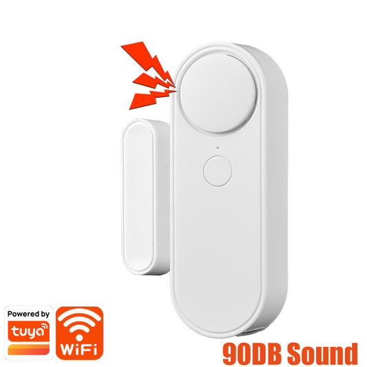 Smart Life Tuya Wifi Window Detector Door Open Close Sensor Security Contact Wifi Smart Door Sensor - 2bazar4