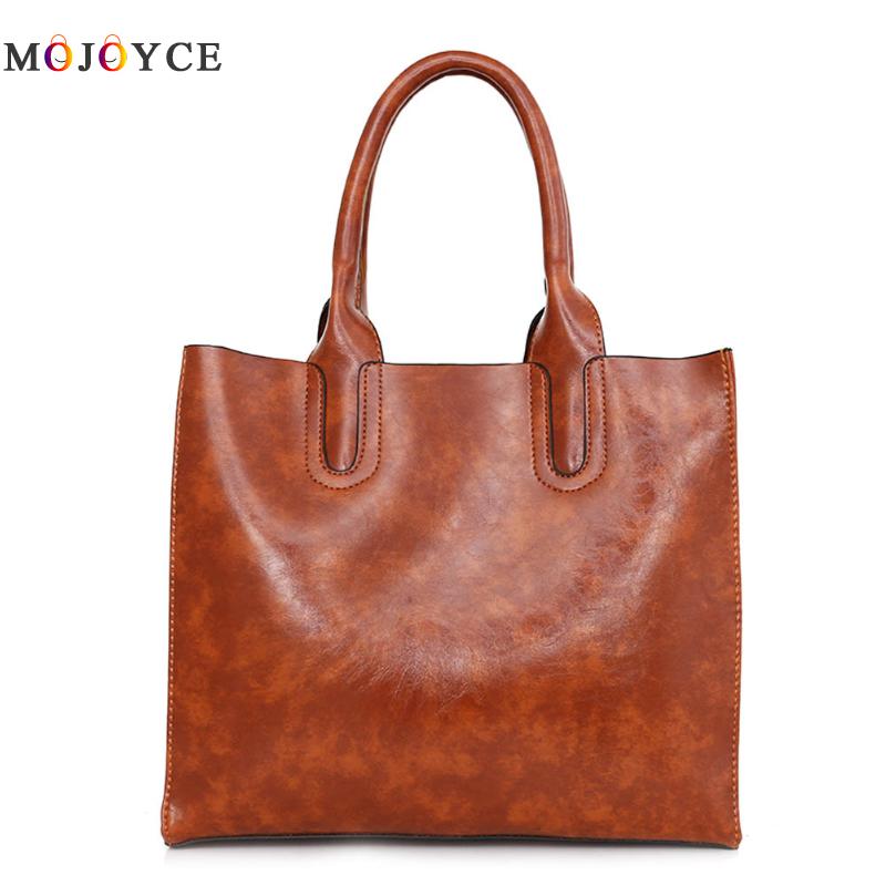 3 Pcs/Set Oil Wax Leather Women Bag Leather Handbags Casual Female Bags Trunk Tote Spanish Brand Shoulder Bag