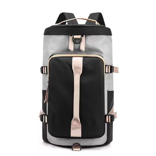 New High Capacity Travel Bag Independent Shoe Warehouse Dry Wet Separation Waterproof Sports Fitness Bag Backpack - 2bazar4