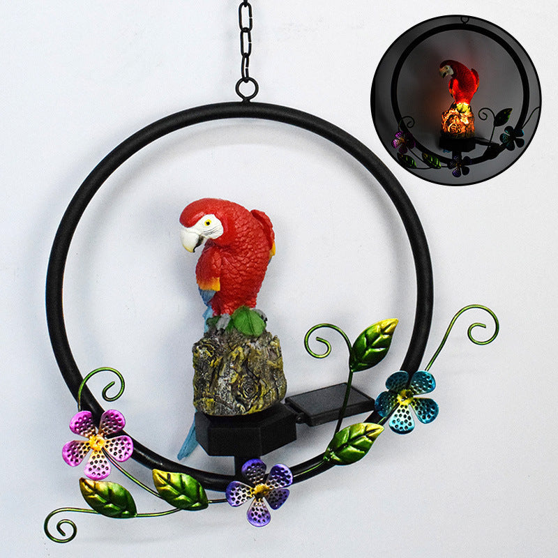 Owl Solar Garden Lights Resin Hanging Lights Garden Lawn Lights Outdoor Wind Chimes Landscape Lights Decorative Chandelier eprolo
