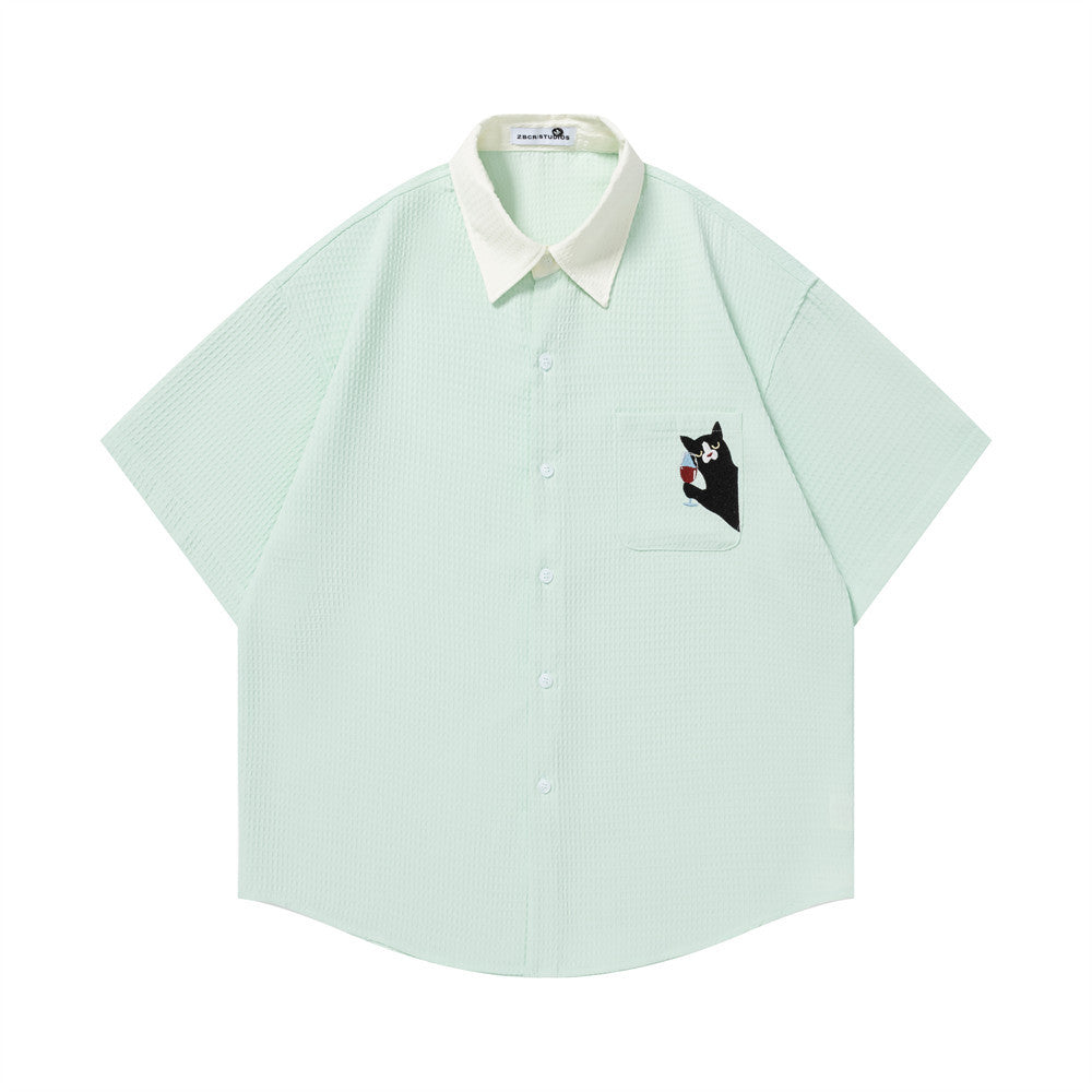 Embroidered Tie Short Sleeve - product image 5