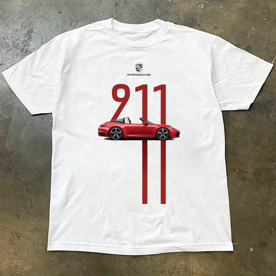 New 911 Racing T-shirt GT Racing Team Uniform Tops Men Drive