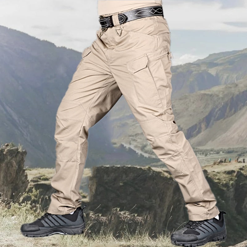 Men's Casual Tactical Pants Breathable Autumn Outdoor Hiking Army Military Long Trousers Male Waterproof Multi Pocket Cargo Pant - 2bazar4