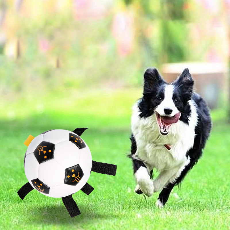 Pet Ball Toy Outdoor Interactive Football Dog Training Ball Multifunctional Rope Biting Dog Ball Dog Toy - 2bazar4