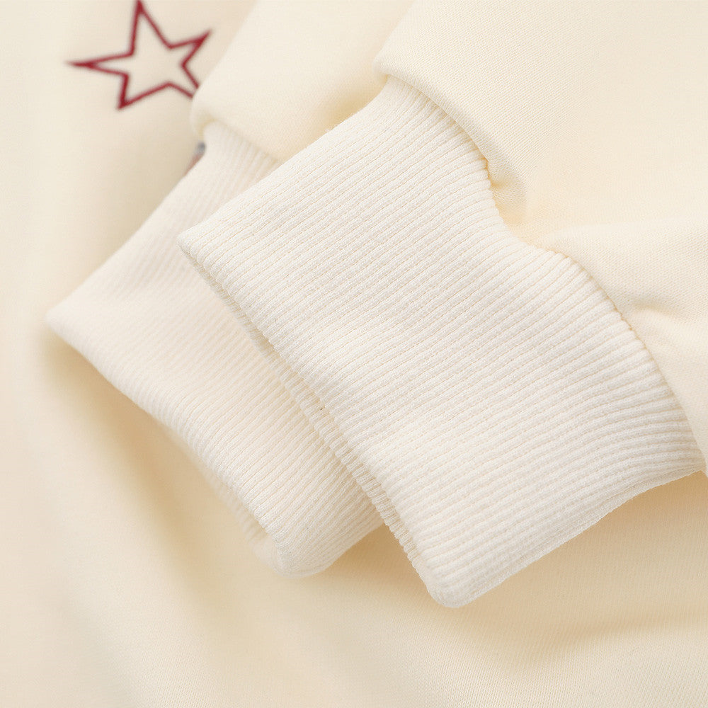 Cartoon Embroidered Hooded Sweatshirt - product image 4