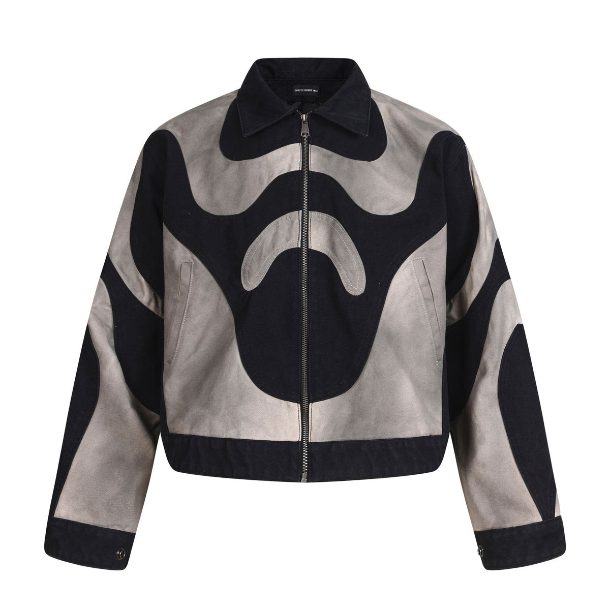 Men's Colour-Block Cargo Jacket – Relaxed Fit