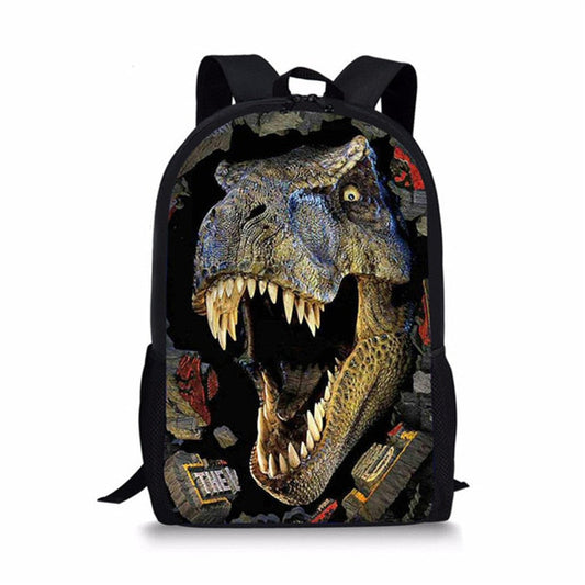 FORUDESIGNS Dinosaur 3D Printing Set School Backpacks for Boys Orthopedic Satchel Schoolbag Children Kids Shoulder Book Bag eprolo