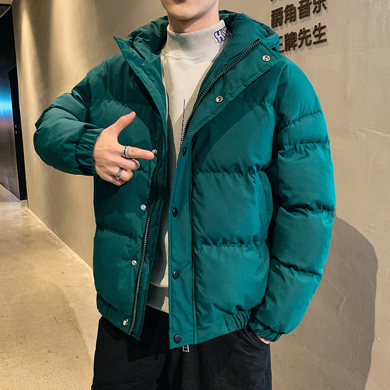 Men's Casual Thickened Hooded Quilted Long Sleeve Loose Cotton Puffer Jacket - product image 8