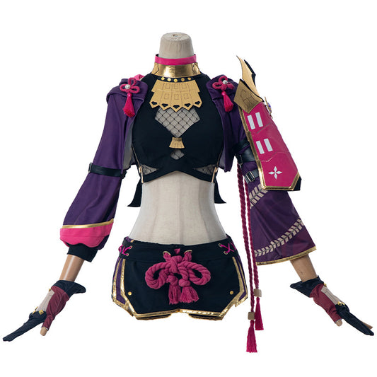 Genshin Impact Jiuqi Tolerated Cos Costume Worries Cut out the Whole Set of Kutaki Ninja Costume Cosplay Costume Girl
