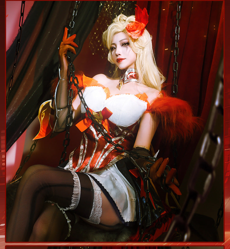 LOL League of Legends cosplay costume Western Shadow Evelyn cosplay costume anime game women's clothing set