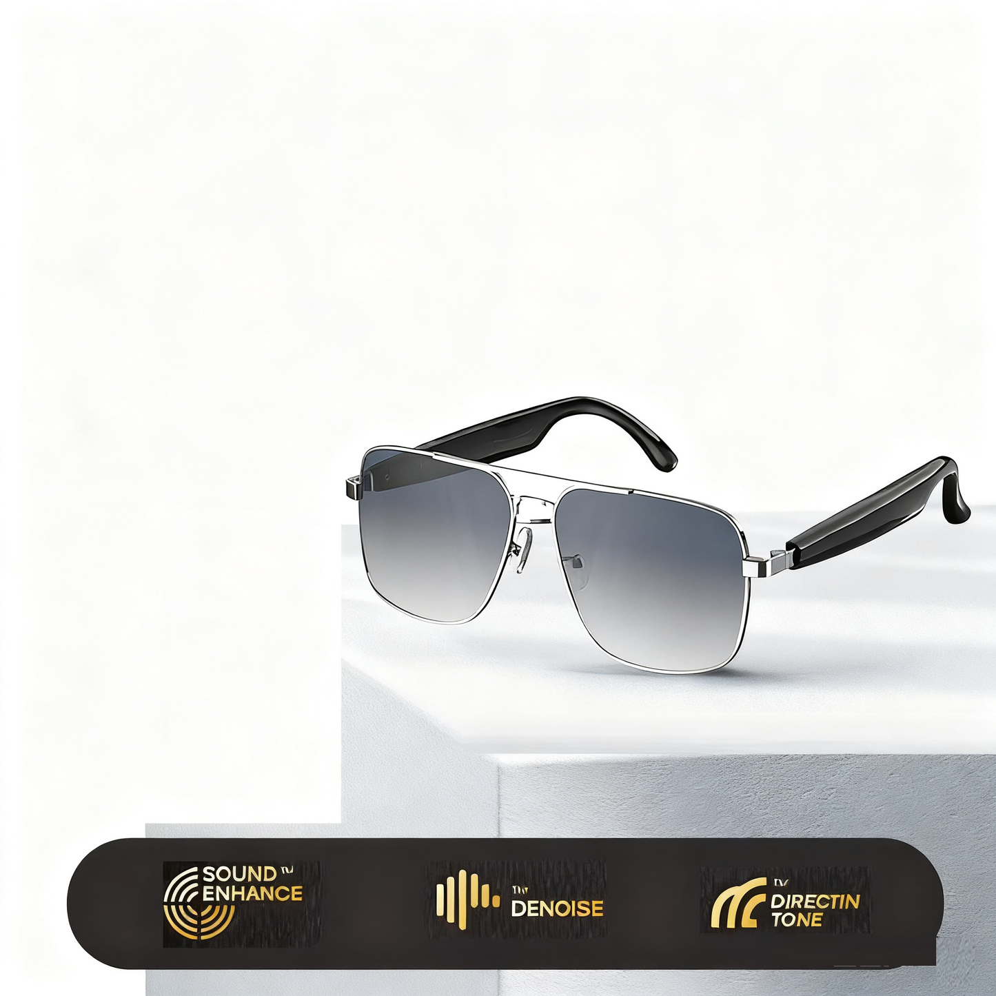 HY-C8 AI Intelligent Translation Wireless Bluetooth Glasses Earphones 75 Language Conference Simultaneous Interpretation