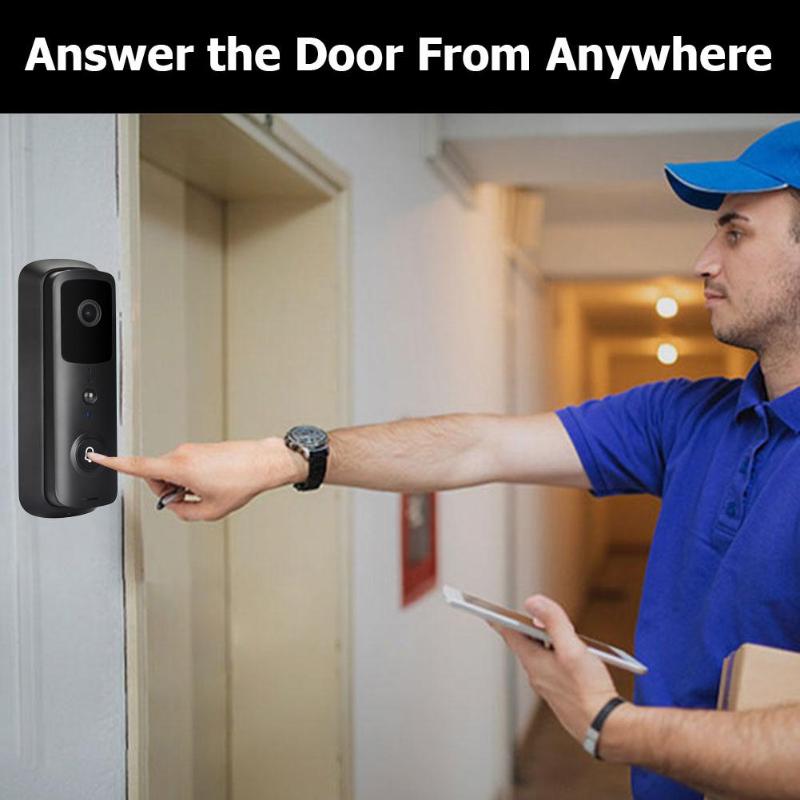 V30  1080P WiFi Smart IP Video Doorbell V30 WiFi Video IR Alarm Intercom Real-Time Monitor Safe Camera Smart IP Doorbell - 2bazar4