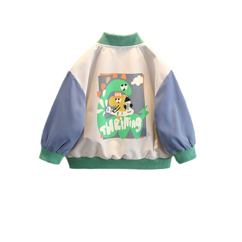 Trendy Boys Autumn Baseball Jacket, Casual Varsity Coat for Kids - product image 4