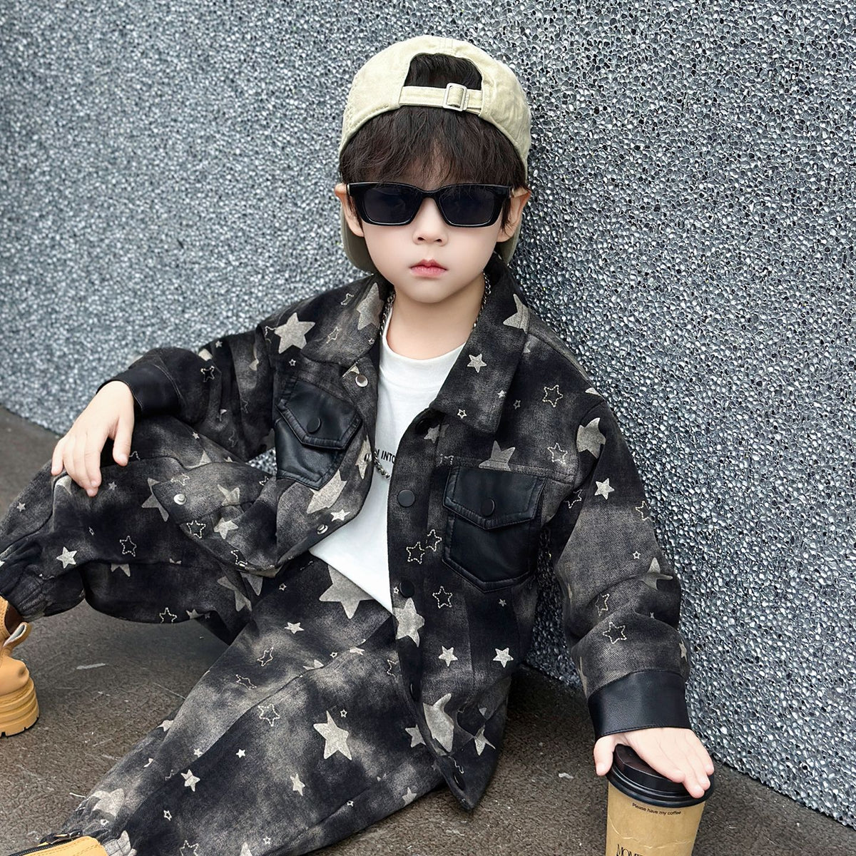 Boys Autumn Denim Two-Piece Set - product image 2