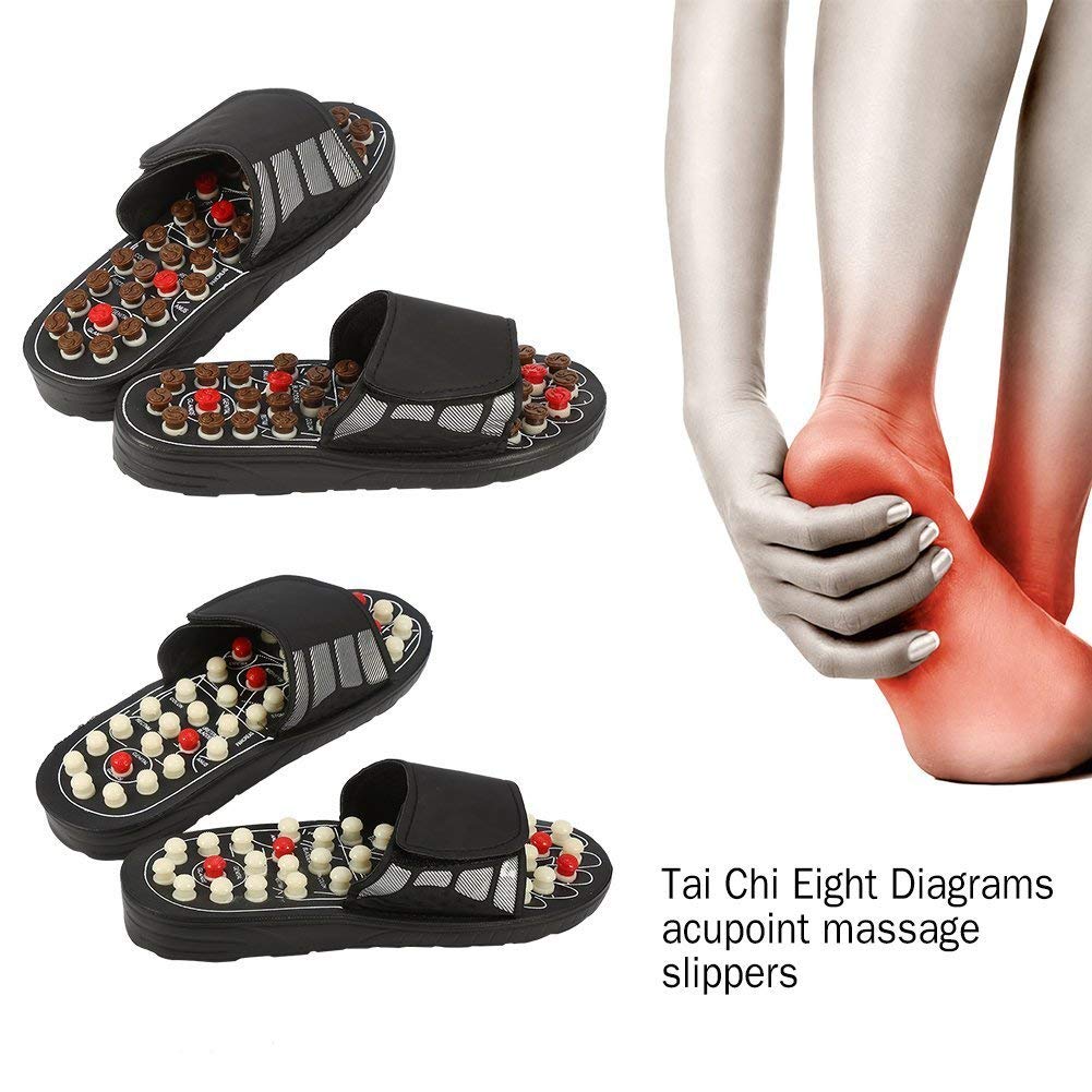 Foot Massage Slippers Acupuncture Therapy Massager Shoes For Foot Acupoint Activating Reflexology Feet Care Massageador Sandal - 2bazar4