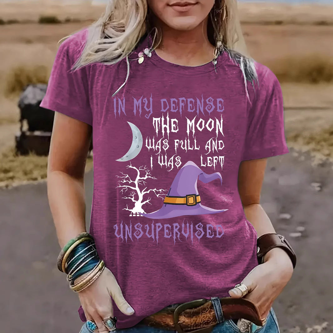 Halloween Witch Pattern Short-Sleeve T-Shirt - product image 4