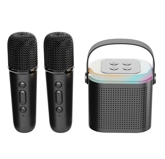 Y1 New Hot Bluetooth Speaker Portable Home Cute Karaoke Mini Wireless Audio with Microphone K Song Family Singing Machine eprolo