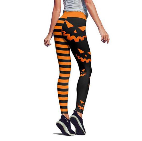 Halloween Pumpkin Print Pants - product image 3