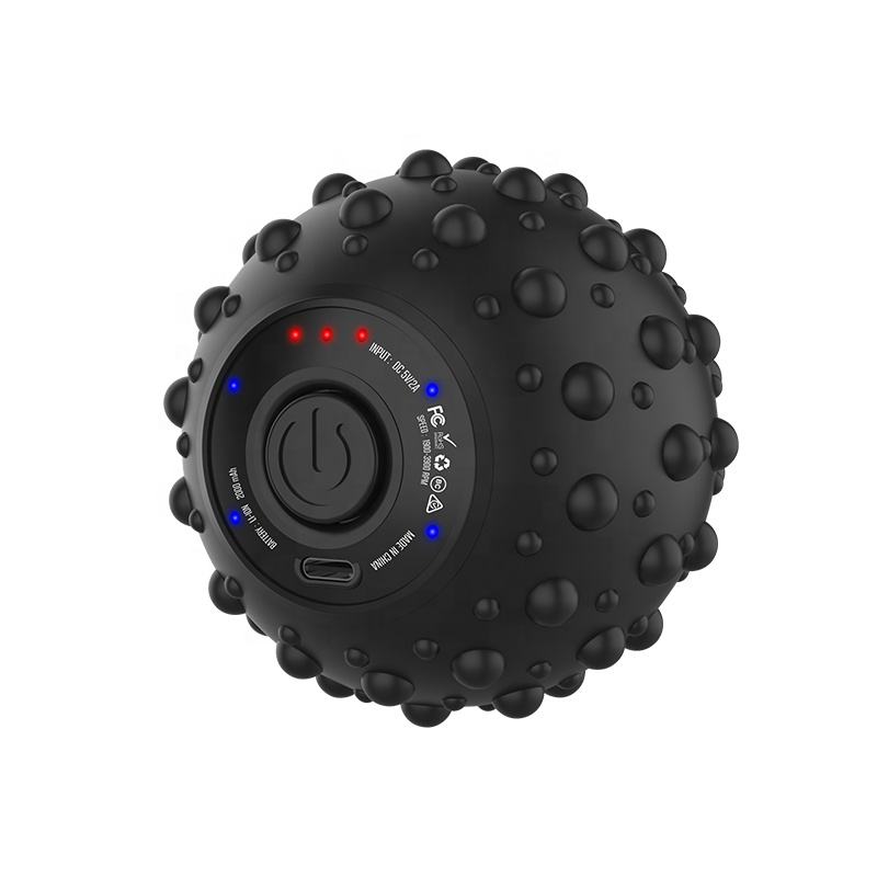 Waterproof Electronic Yoga Fitness Therapy Massage Ball with 4 Speeds Vibrating Massage Ball