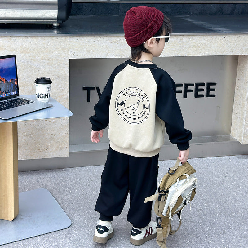 Boys' Casual Athletic Sweatshirt Two-Piece Set - product image 2