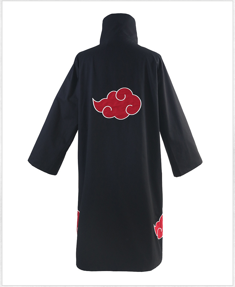 Naruto Akatsuki Itachi Red Cloud Cosplay Cloak