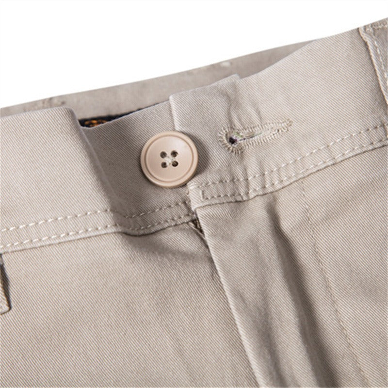 Autumn New Men's Casual Pants Breathable Men's Wear Japanese Youth Business Versatile Thickened Cotton Pants - 2bazar4