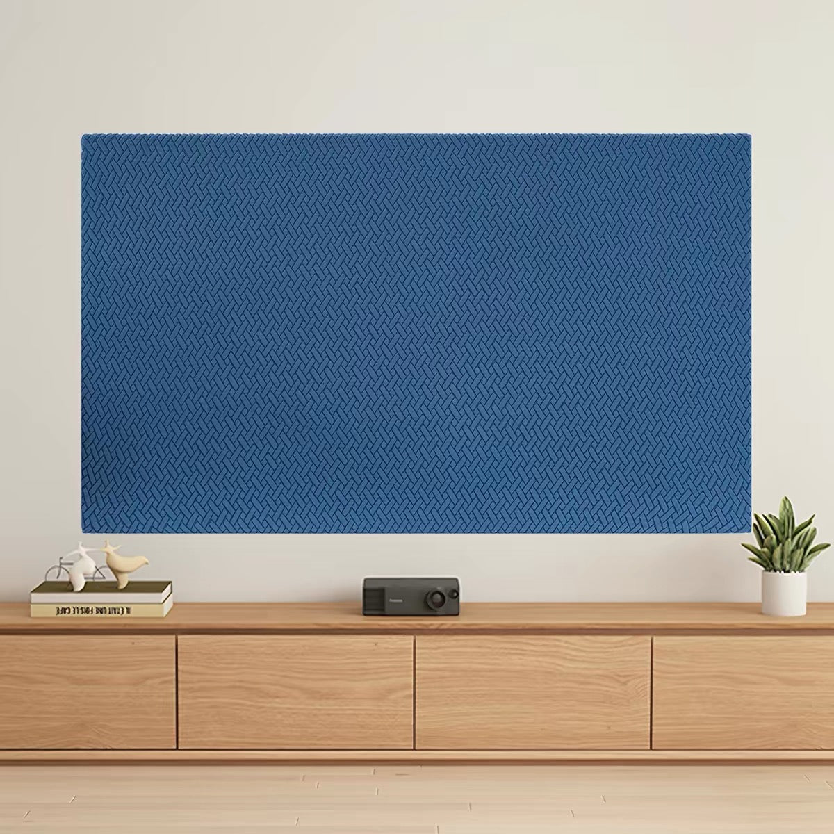Fabric TV Dust Cover for Wall-Mounted TVs – 100-inch