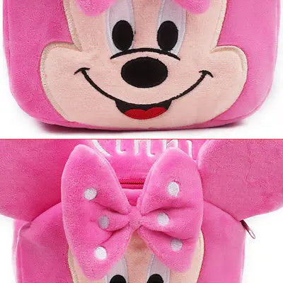 Kids Baby Girl Cartoon Shoulder Bag Pink Plush Backpack Toddler Schoolbag Satchel - 2bazar4