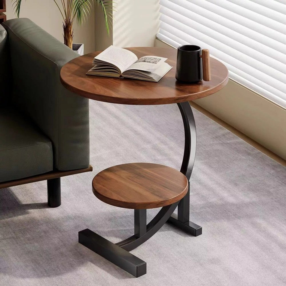 Side Table C Shaped for Sofa Coffee End Tables for Living Room Bedside Tables