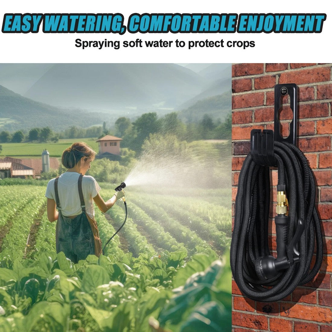 Heavy Duty 75FT Expandable Garden Hose Pipe Flexible With Water Spray Gun UK