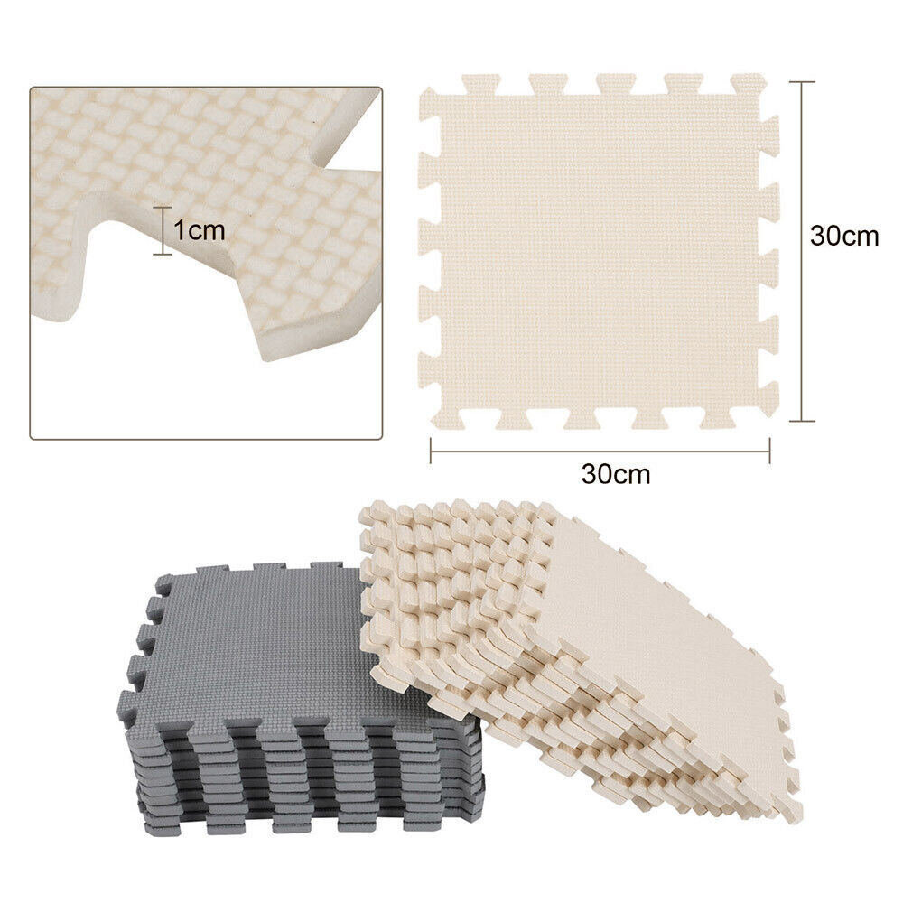 20 Large Soft Foam EVA Kids Floor Mat Jigsaw Tiles Interlocking Garden Play Mats