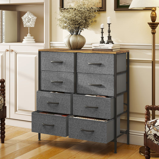 Wood Storage Chest of Drawers
