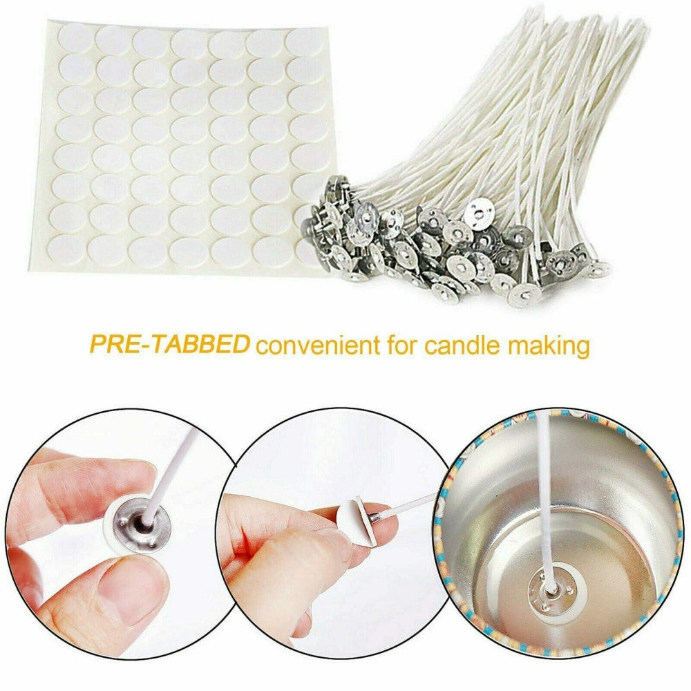 122PCS Candle Making Kit DIY Candles Craft Tool Set Pouring Pot Wicks Wax Gift