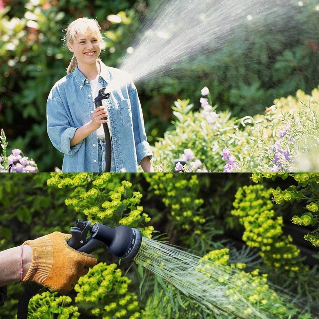 Heavy Duty 75FT Expandable Garden Hose Pipe Flexible With Water Spray Gun UK