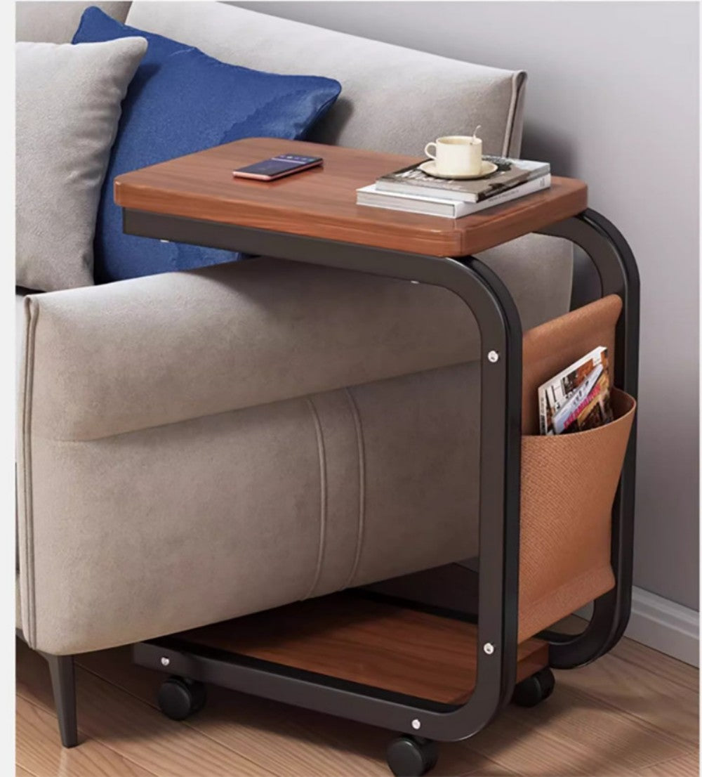 Side Table C Shaped for Sofa Coffee End Tables for Living Room Bedside Tables UK
