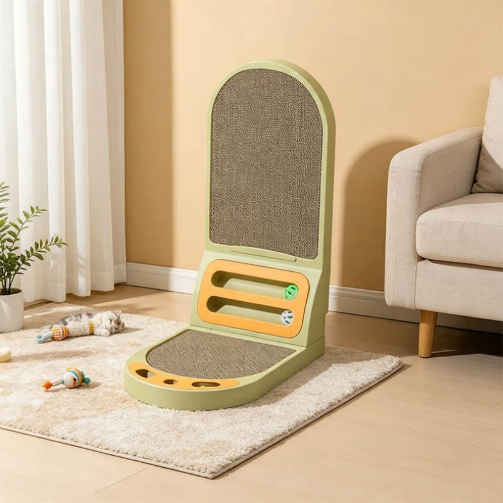 L-Shaped Cat Scratcher Board - Thickened Scratching Pad & Lounge Bed