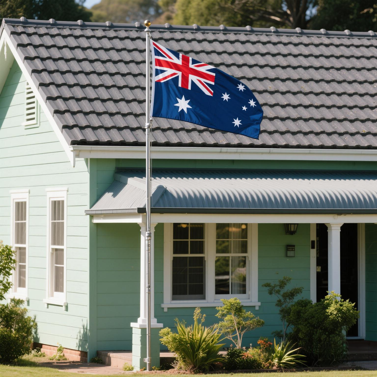 2PCS Australian Flag 60x90cm 2x3FT Outdoor Hanging Garden Decoration Australian Flag