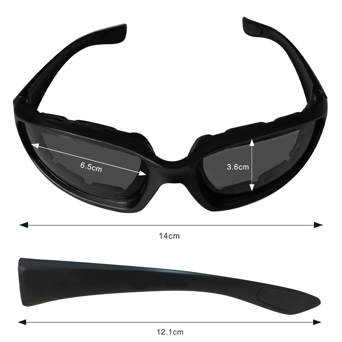 3 pairs  Motorcycle Sports Biker Riding Glasses Wind Resistant Eye Protection Women Men Sports Goggles Cycling Glasses Sunglasses Gray/Clear/Yellow